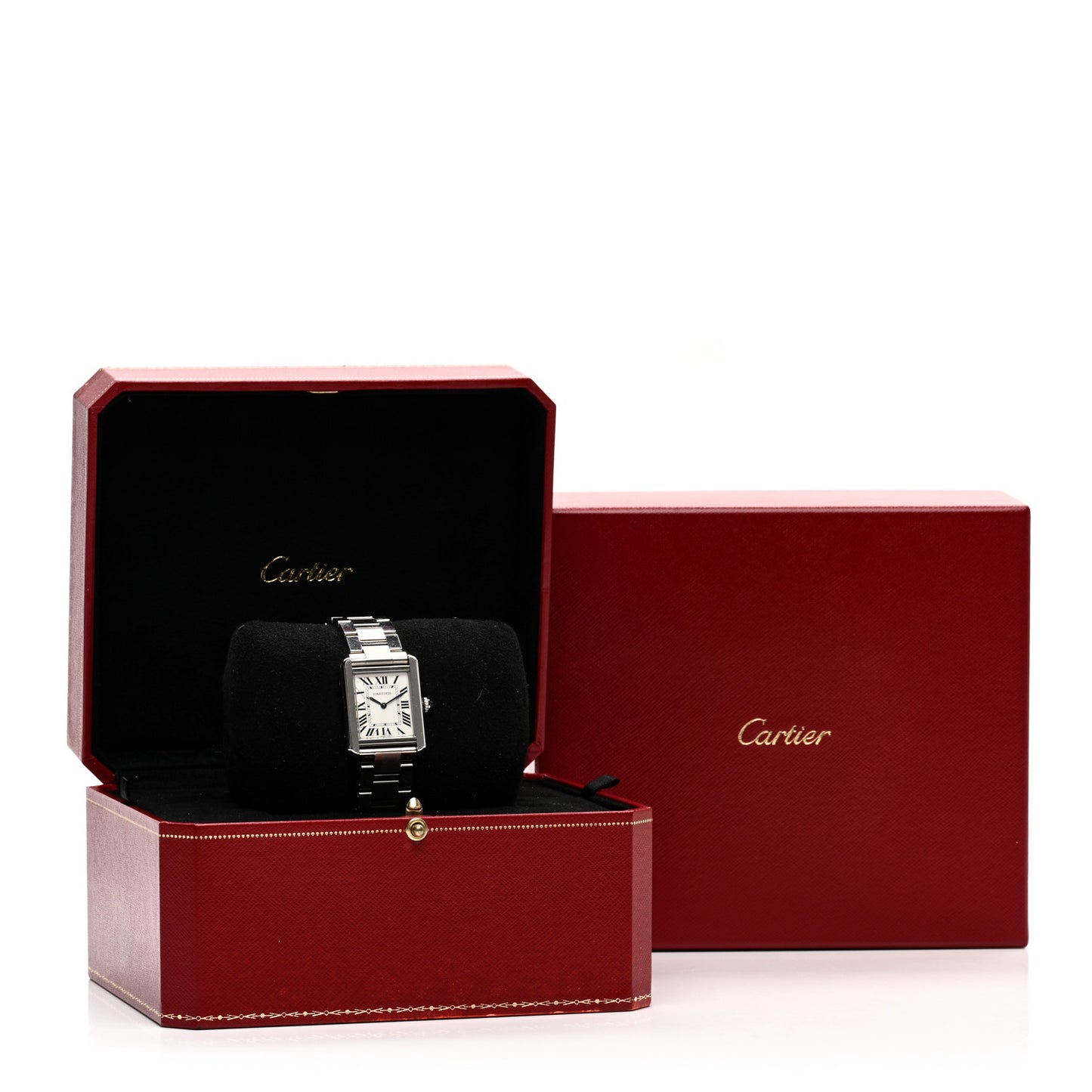Stainless Steel 24mm Tank Solo Quartz Watch