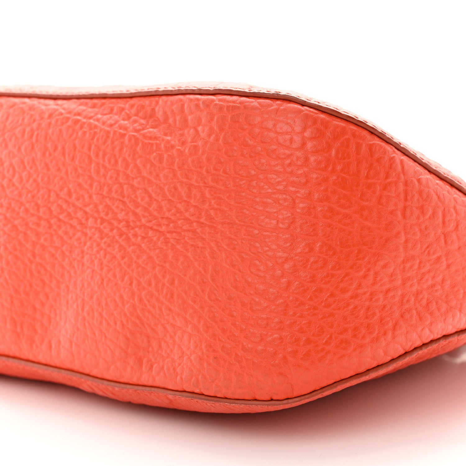 Burberry Heritage Grain Check Embossed Small Orchard Bowling Bag Orange 10 of 13