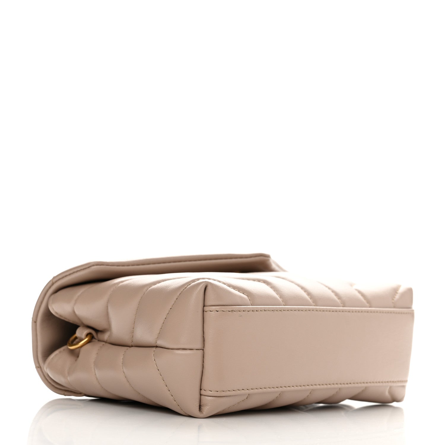 Saint Laurent Calfskin Y Quilted Monogram Toy Loulou Crossbody Bag Marble Pink 4 of 12
