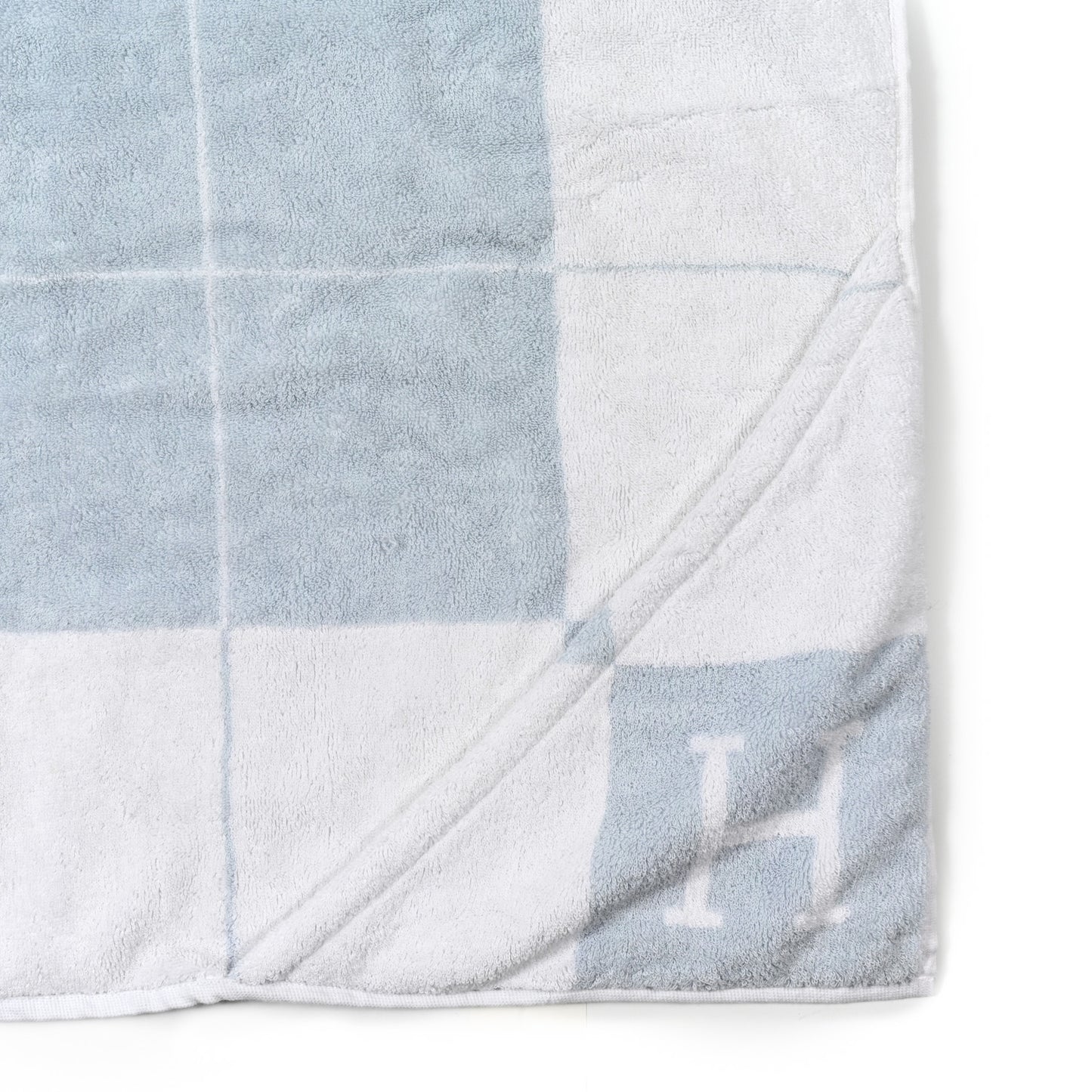 Cotton Avalon Baby Bath Towel Bleu Glacier