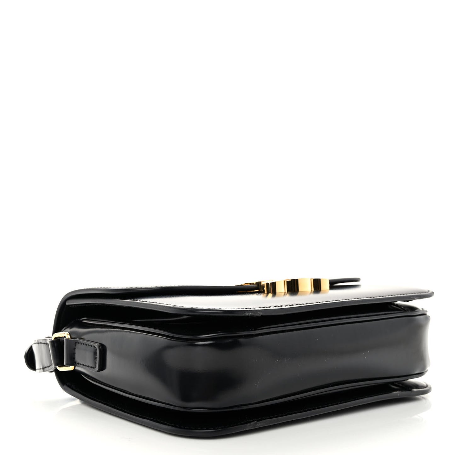 Shiny Calfskin Medium Triomphe Black