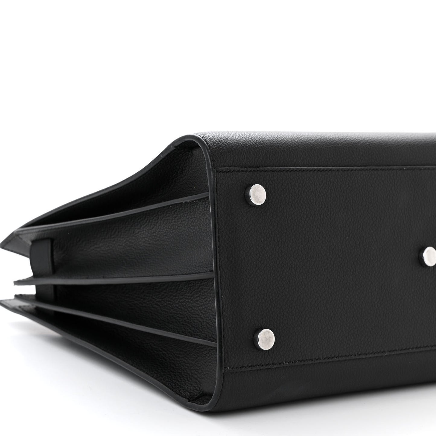 Grained Calfskin Small Sac De Jour Black