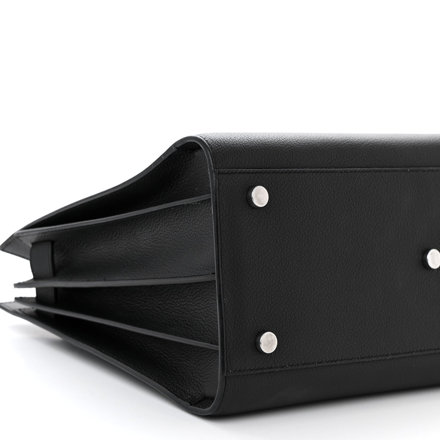 Saint Laurent Grained Calfskin Small Sac De Jour Black 9 of 10