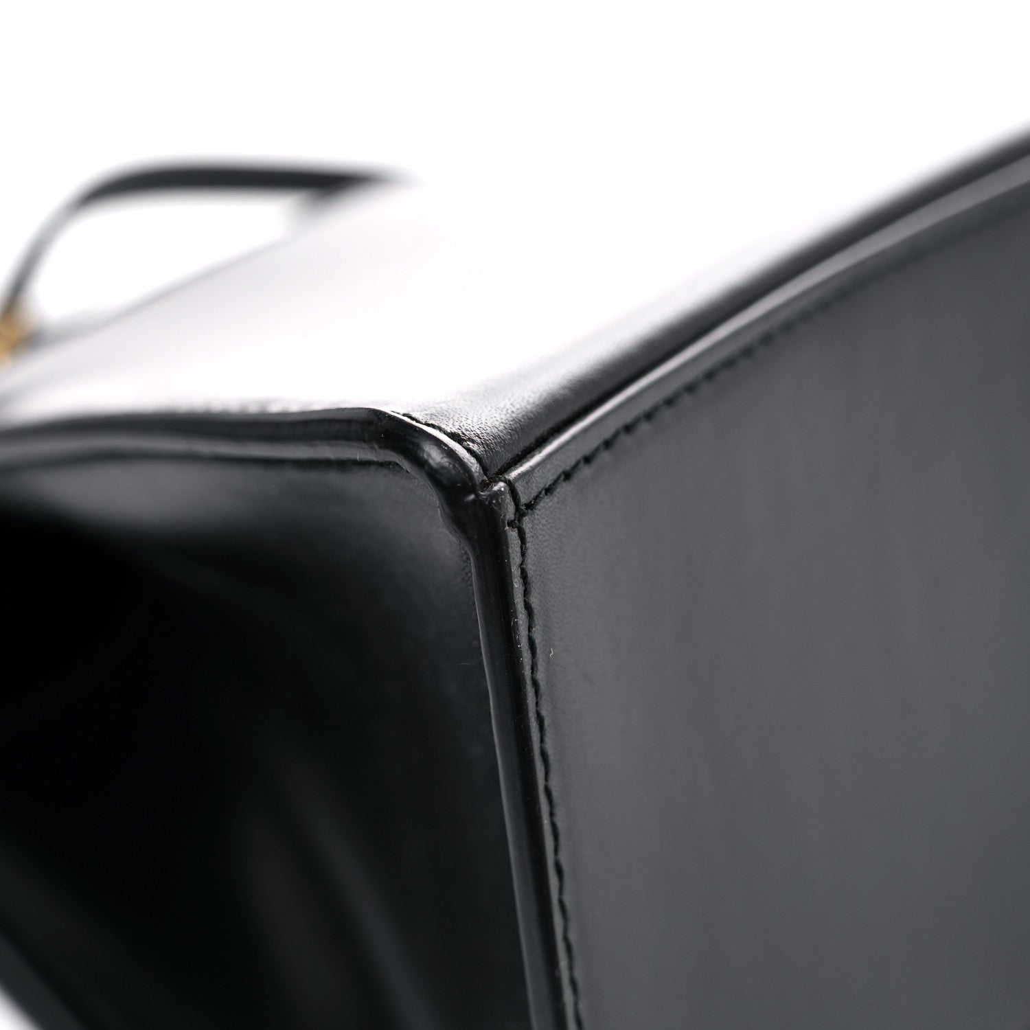 Balenciaga Shiny Box Calfskin Small Hourglass Top Handle Bag Black 10 of 15