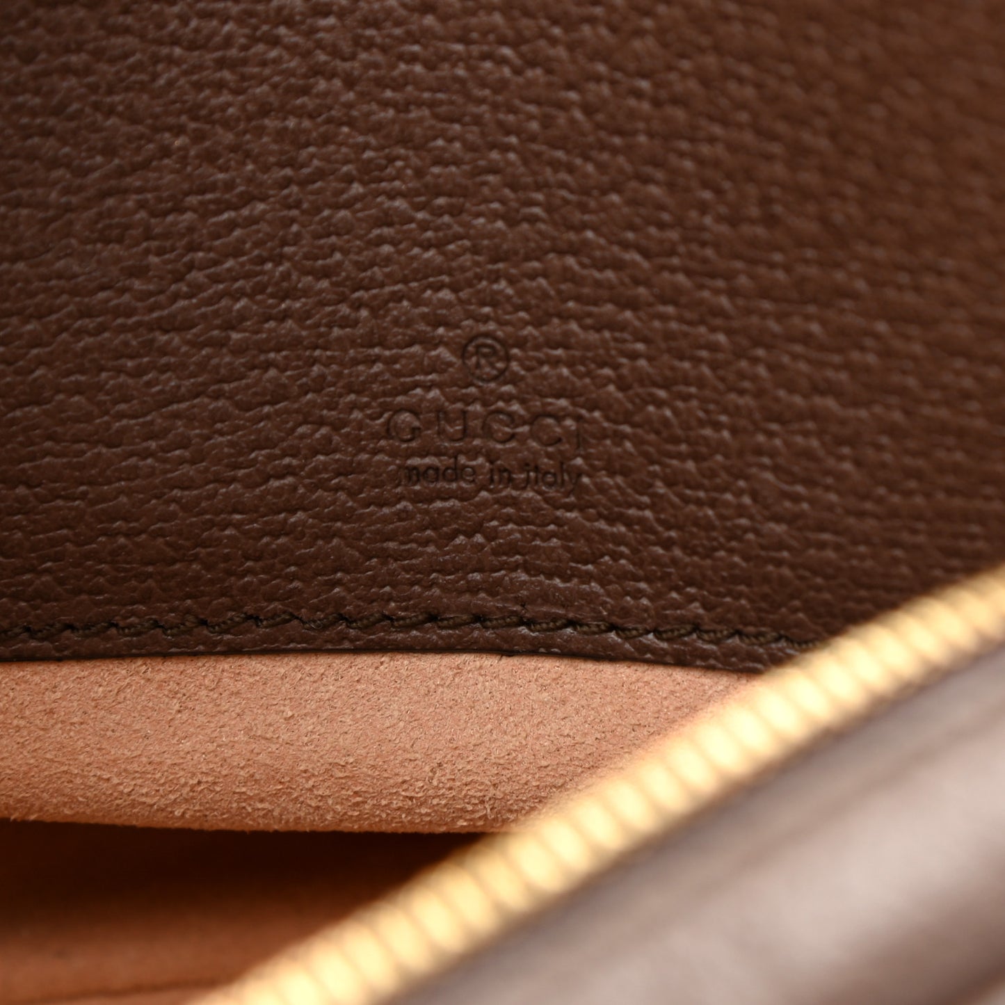 GG Supreme Monogram Web Mini Ophidia Round Backpack Brown