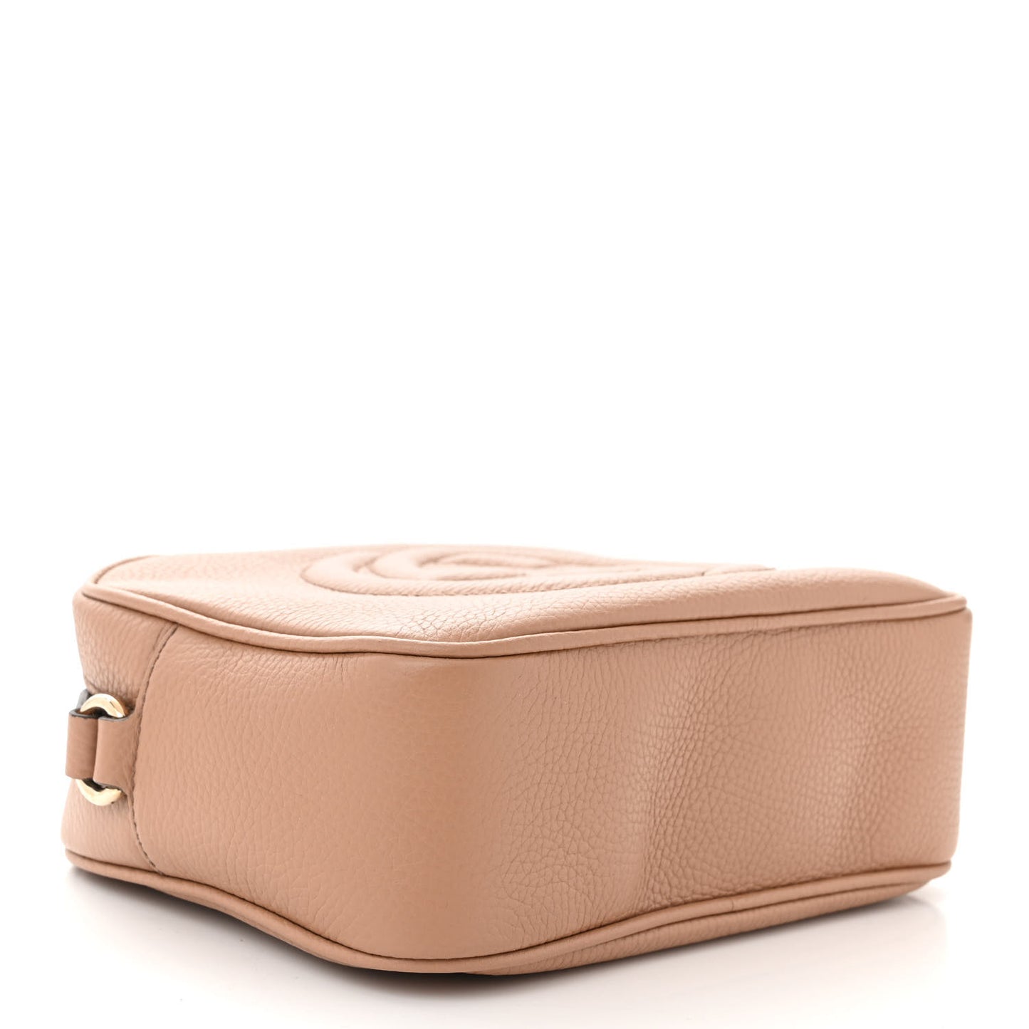 Pebbled Calfskin Small Soho Disco Bag Camelia