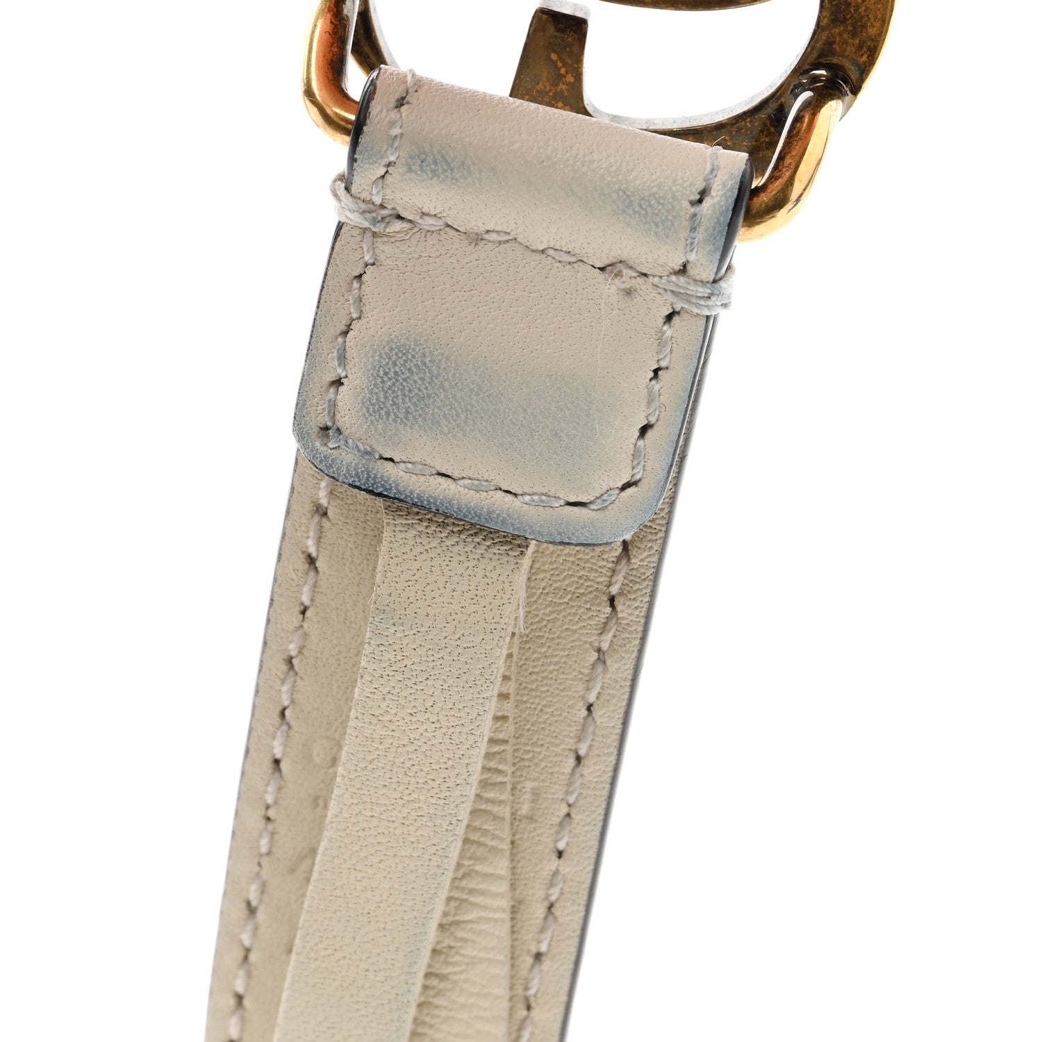 Gucci Calfskin Double G 20mm Belt 110 44 Mystic White 5 of 5