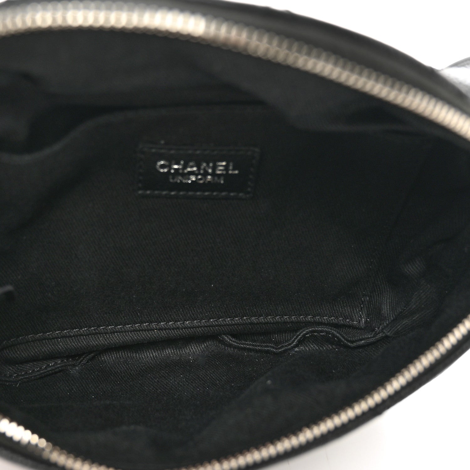 Chanel Grained Calfskin Quilted Waist Belt Bag Black 6 of 10