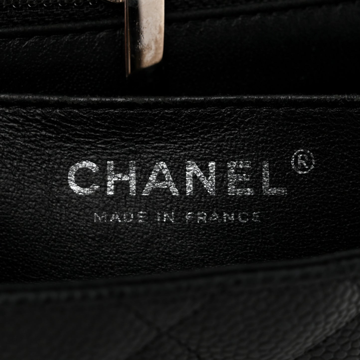 Caviar Quilted Mini Square Flap Black