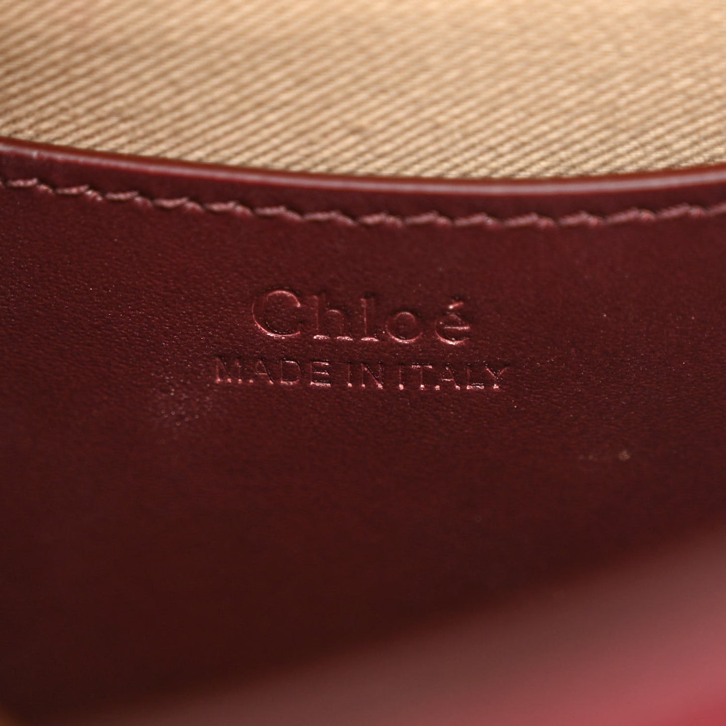 Calfskin Small Tess Bag Burnt Brown