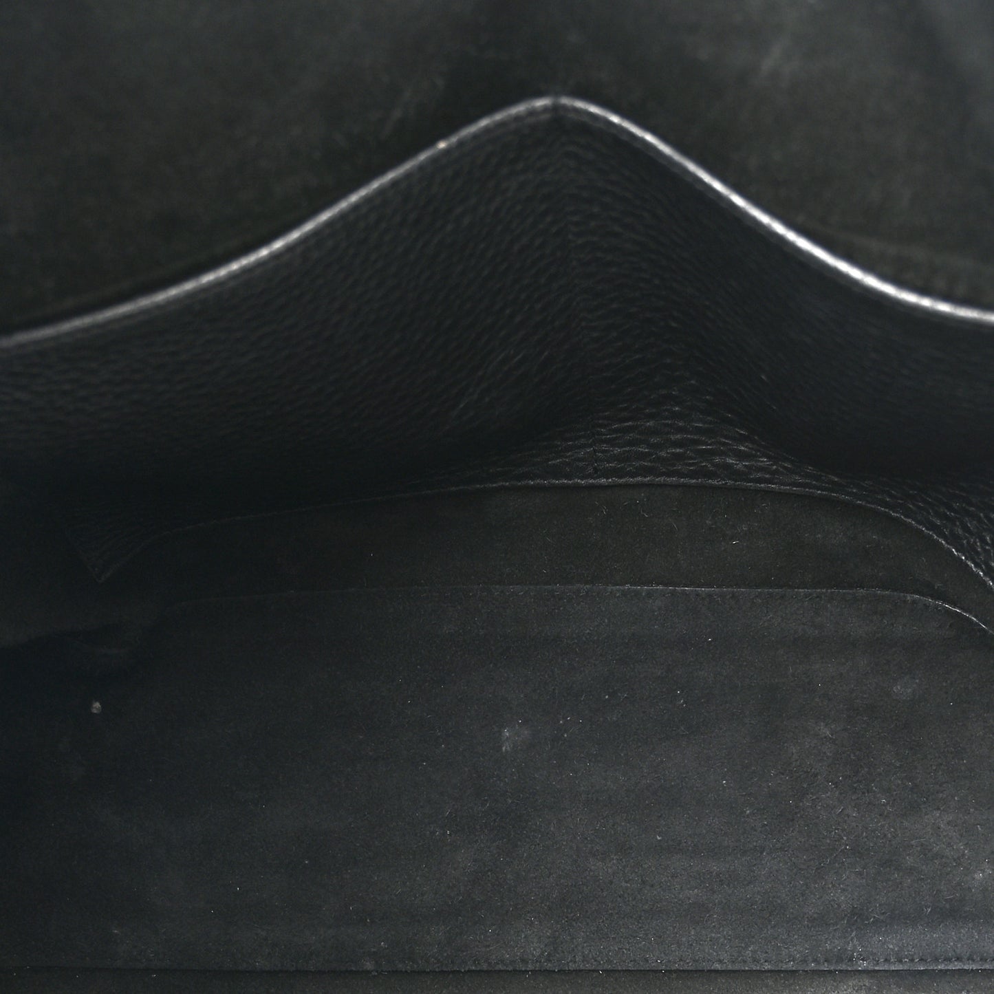 Grained Calfskin Rockstud Shoulder Tote Black