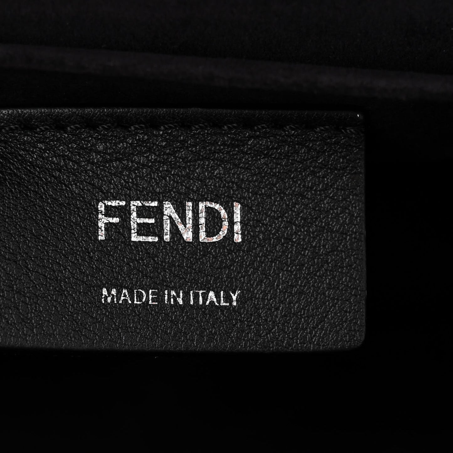 Vitello F is Fendi Flower Burst FF Kan I Shoulder Bag Black