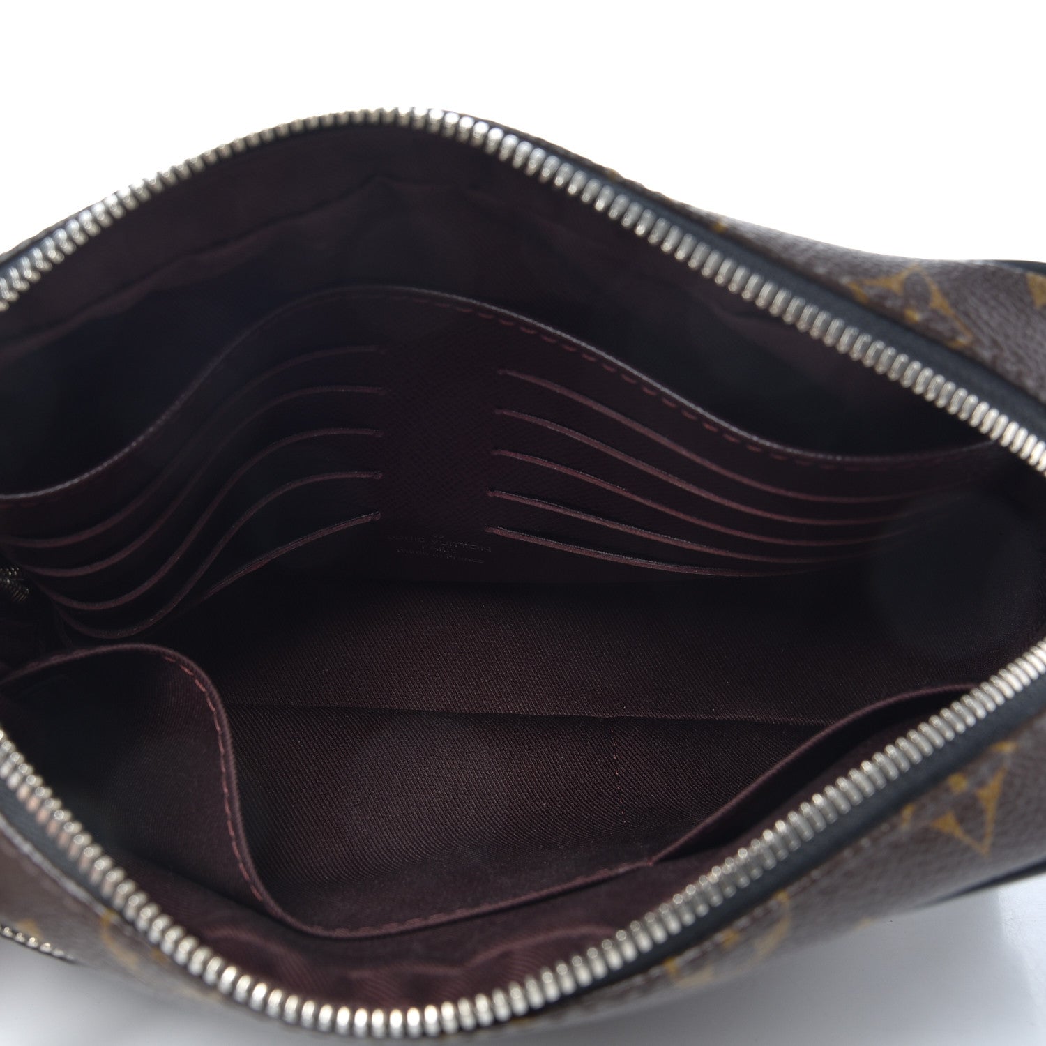 Louis Vuitton Monogram Macassar Kasai Clutch Black 5 of 6