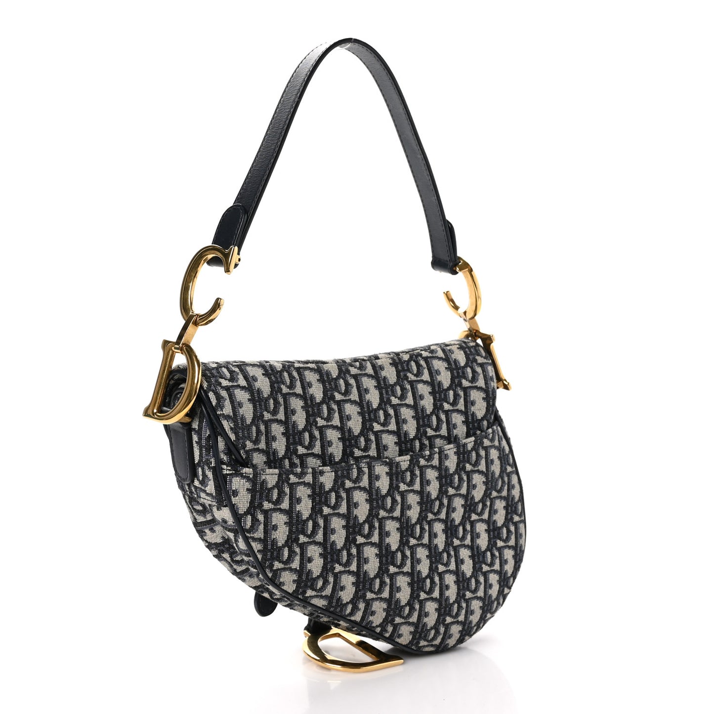 Oblique Saddle Bag Blue