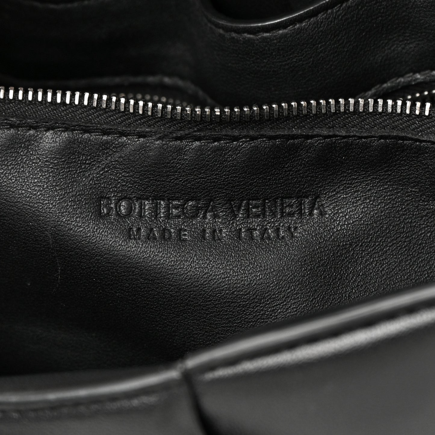 Nappa Maxi Intreccio Padded Cassette Crossbody Bag Black