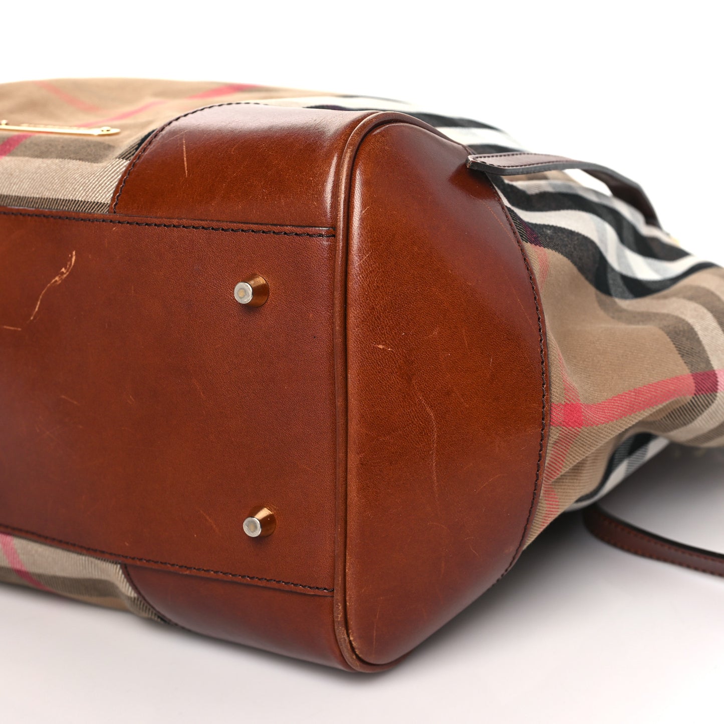 House Check Medium Canterbury Tote Dark Tan
