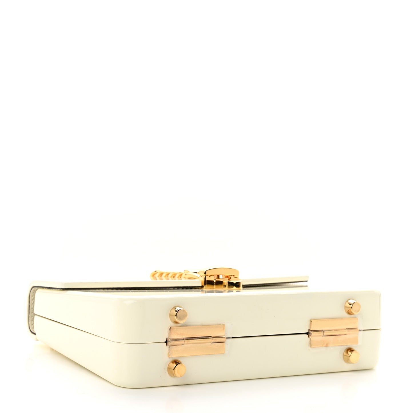 Plexiglass Mini Sylvie 1969 Top Handle Bag Ivory