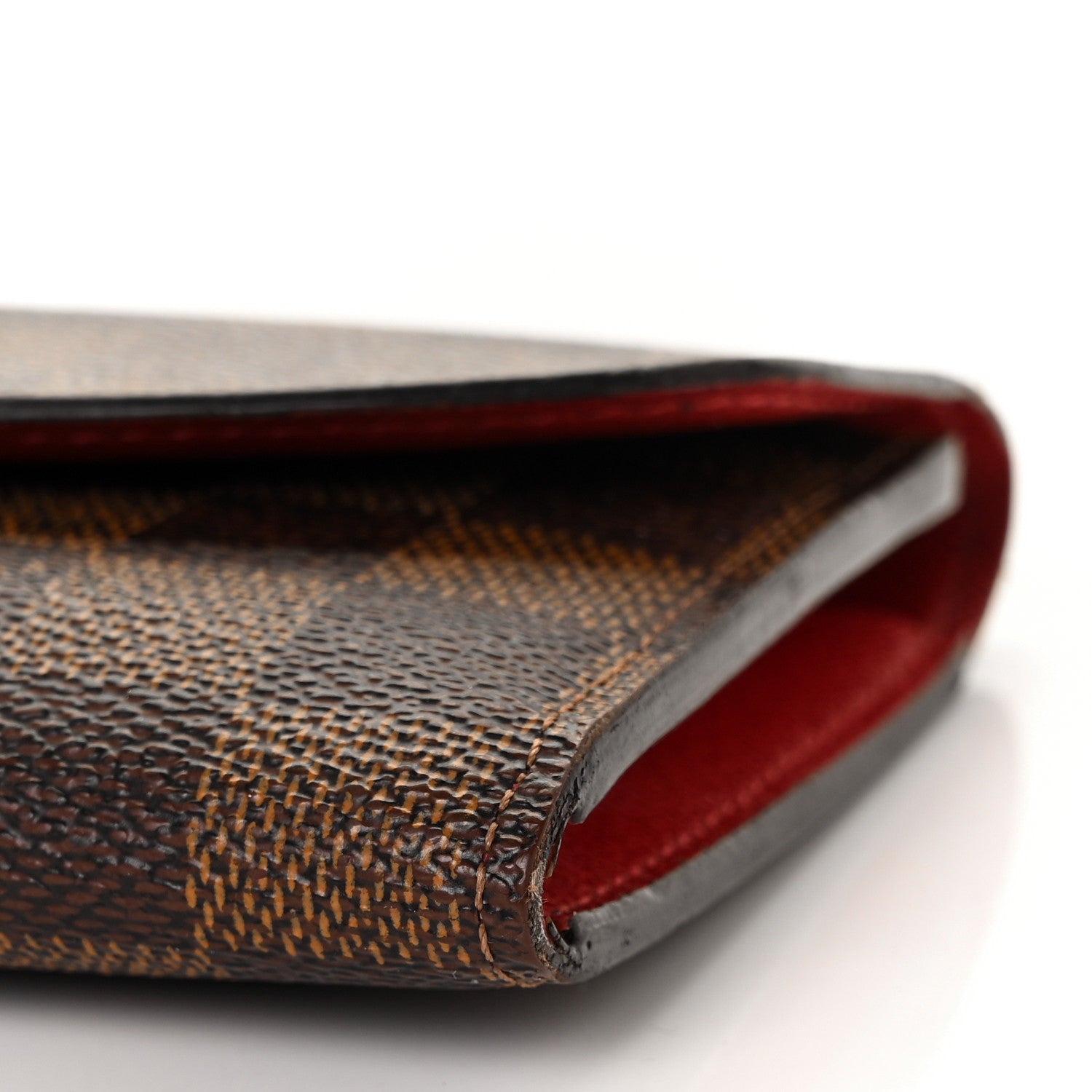 Louis Vuitton Damier Ebene Emilie Wallet Red 9 of 9