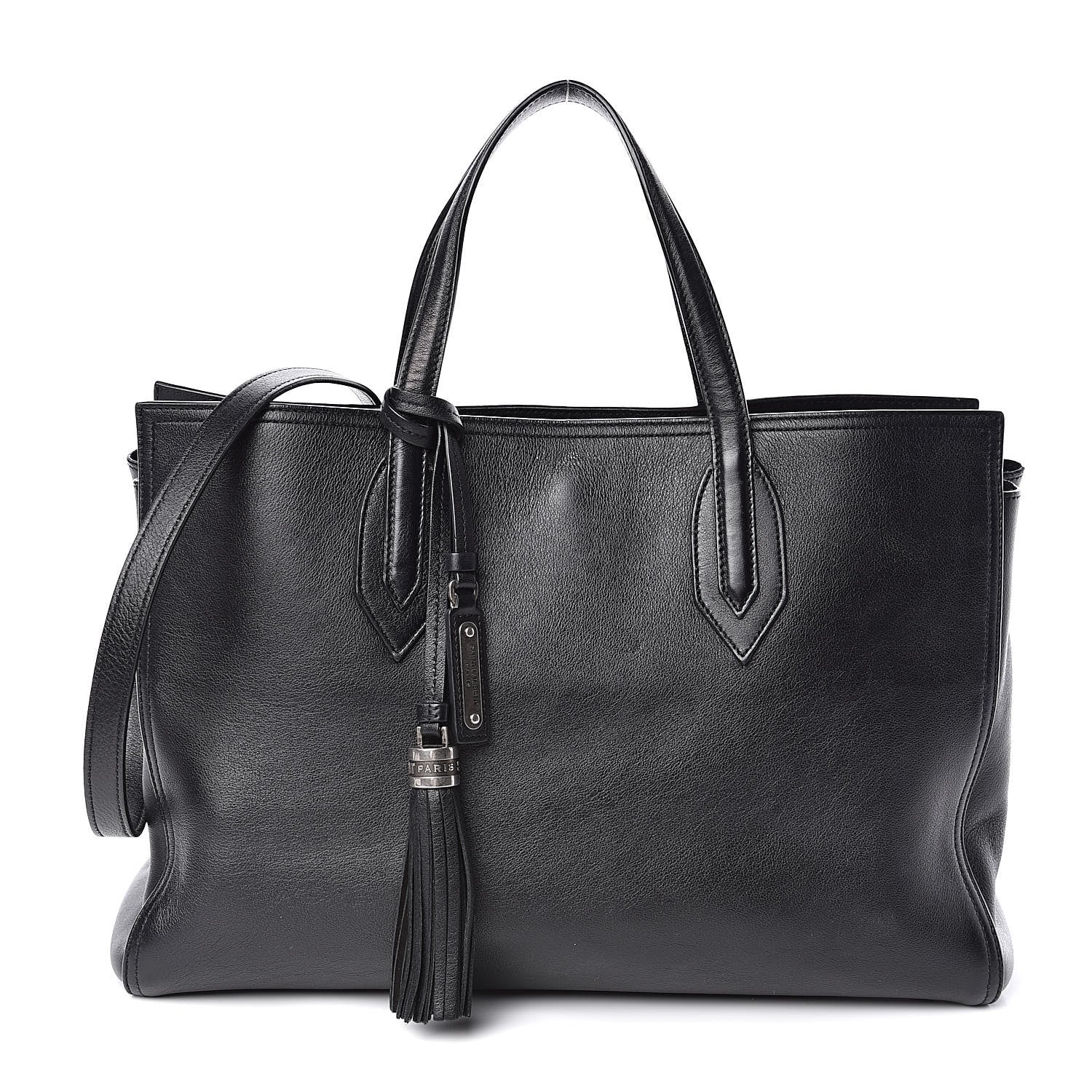 Saint Laurent Calfskin Medium Amber Tote Black 1 of 13