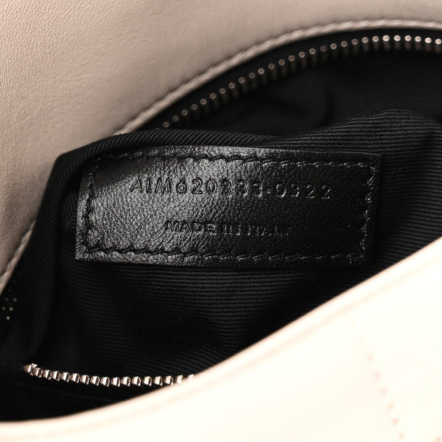 SAINT LAURENT Lambskin Quilted Toy Loulou Puffer Monogram Chain Satchel Crema Soft