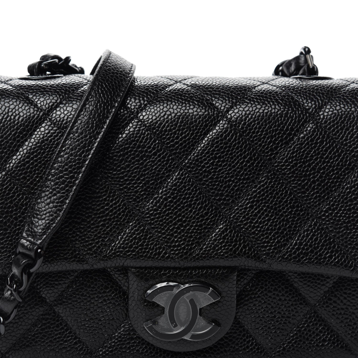 Chanel Caviar Quilted Incognito Mini Square Flap Black 10 of 11