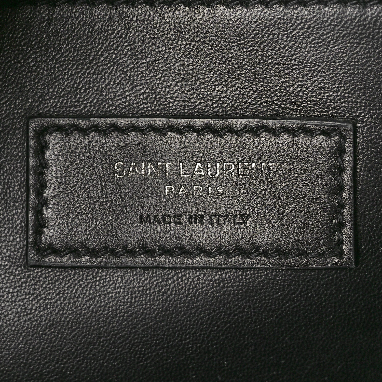 Saint Laurent Grain De Poudre Medium West Hollywood Monogram Fold-Over Black 7 of 13