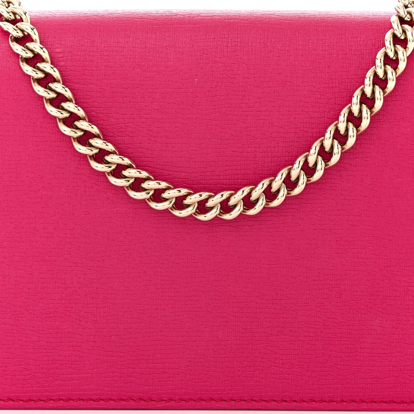 Textured Calfskin Medium Betty Chain Wallet Blossom