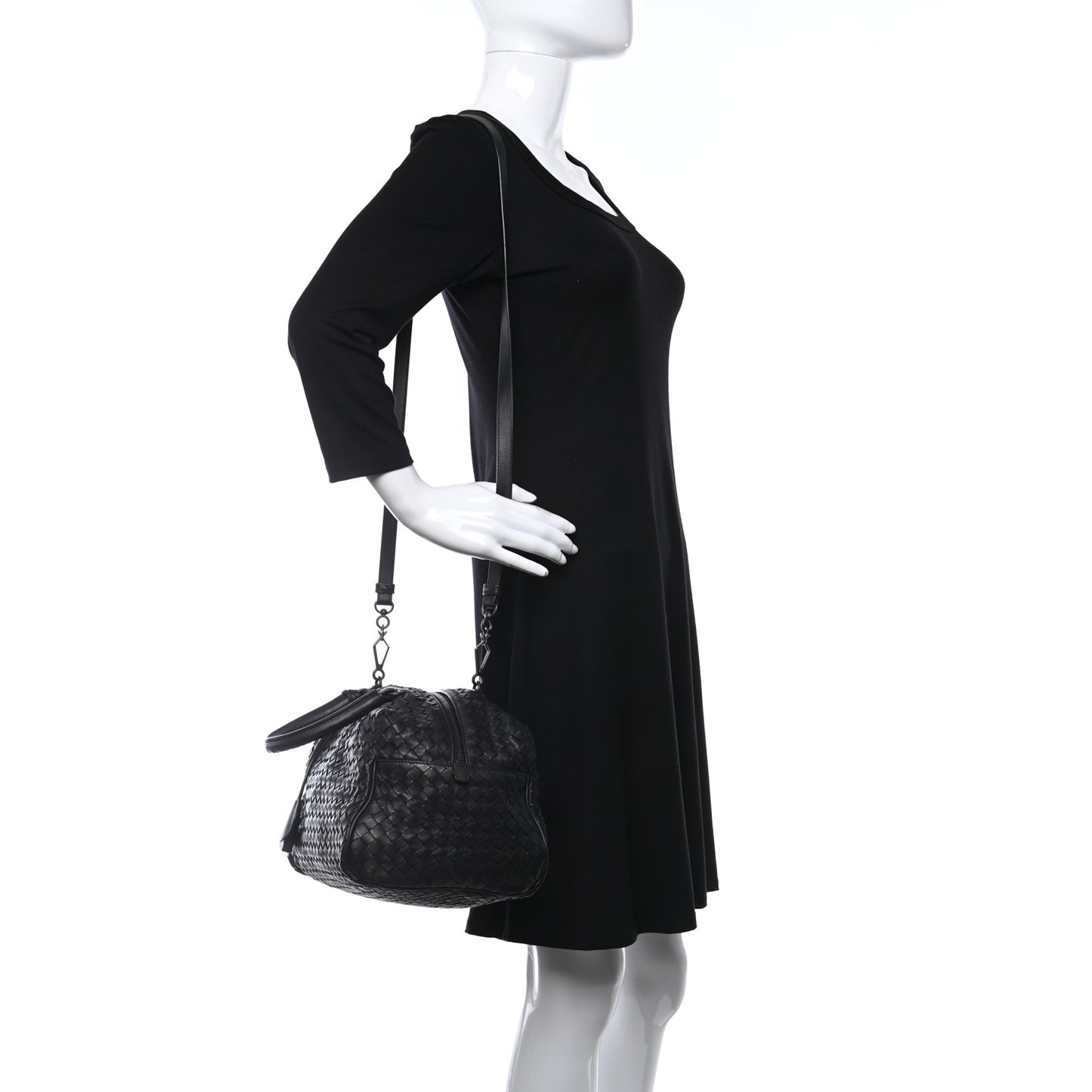Nappa Intrecciato Boston Black