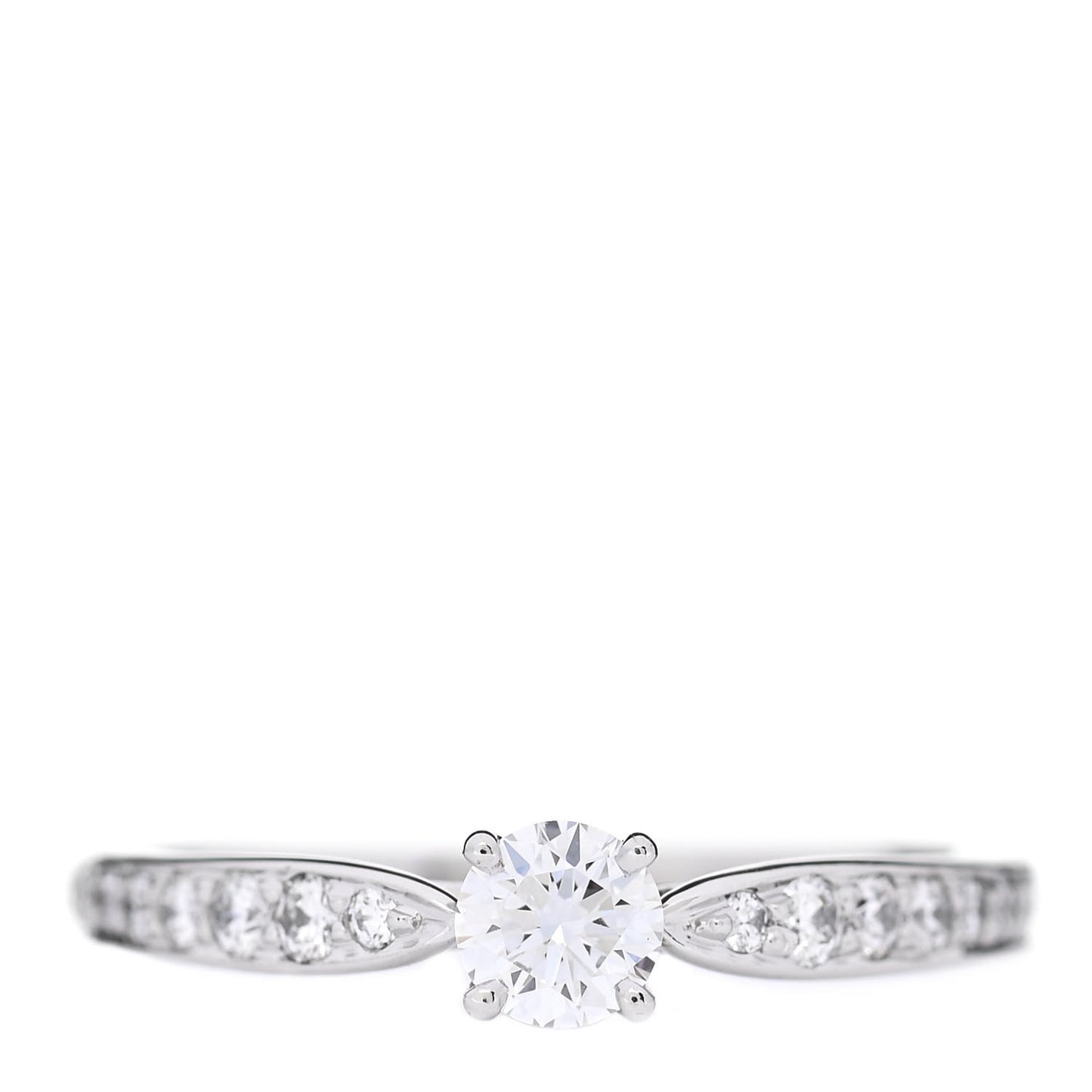 Platinum Diamond .23ct Harmony Round Brilliant Engagement Ring 50 5.5