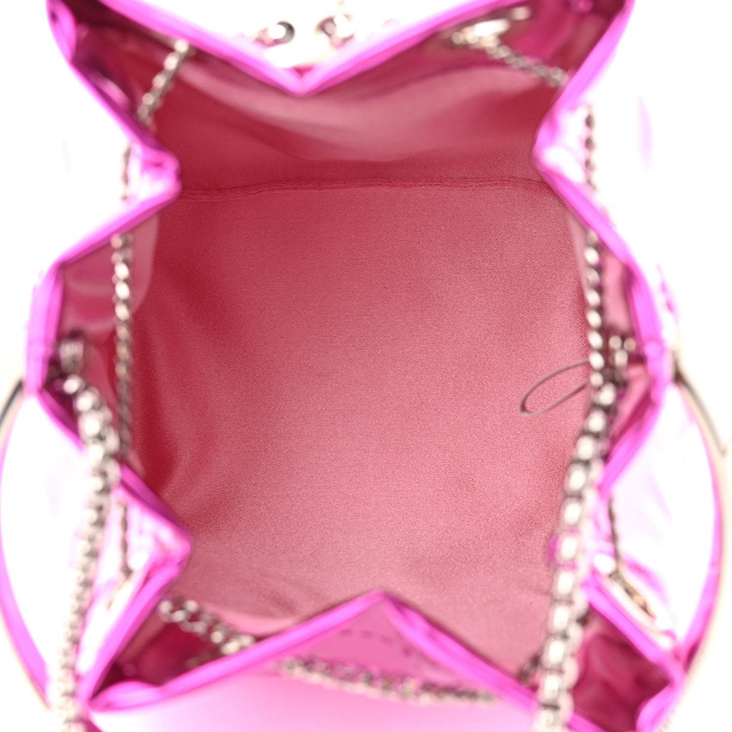Metallic Fabric Bon Bon Mini Bag Fuchisa