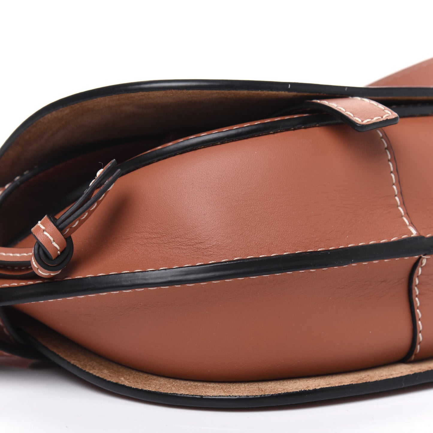 Calfskin Mini Gate Belt Bag Tan