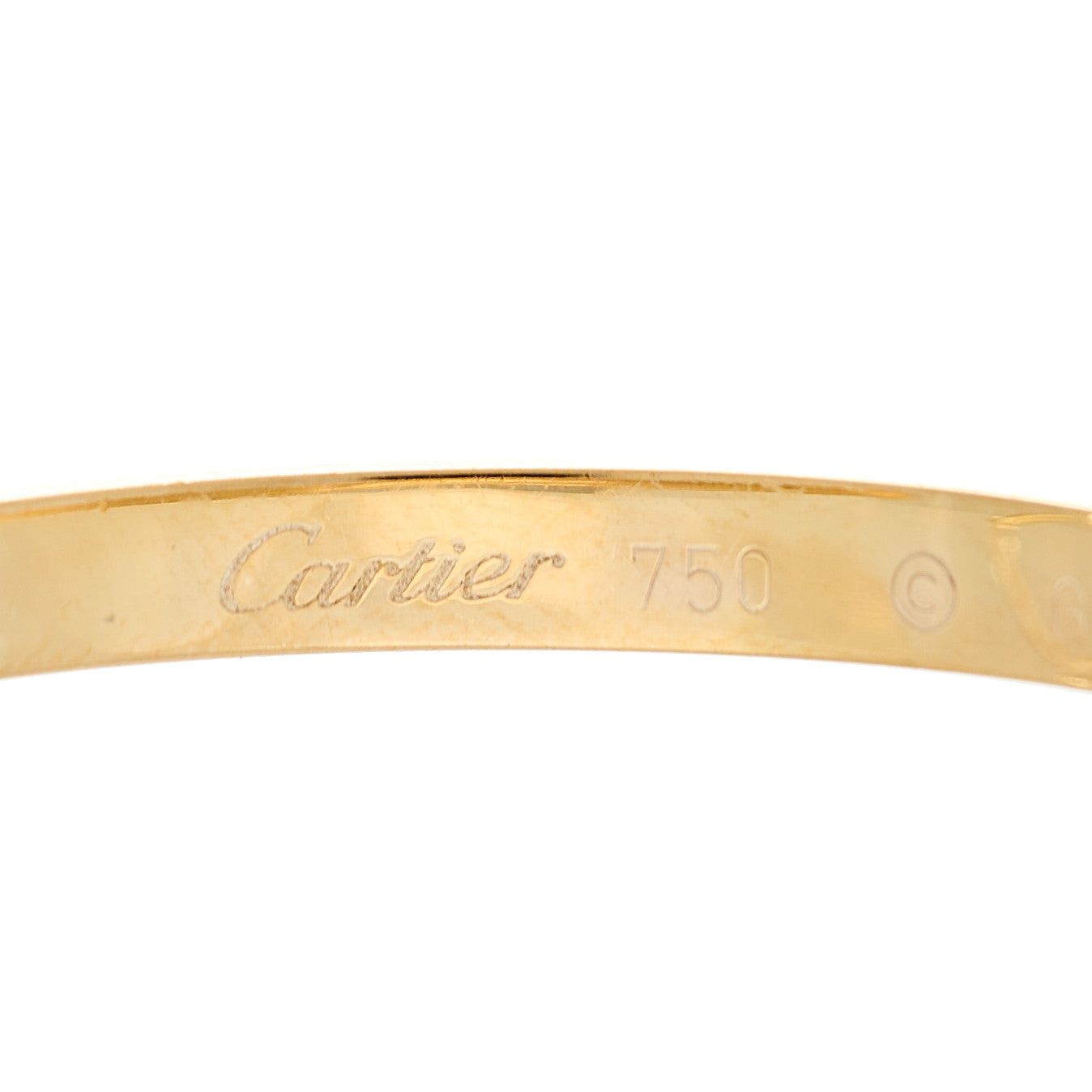 Cartier 18K Yellow Gold Large LOVE Hoop Earrings 4 of 6