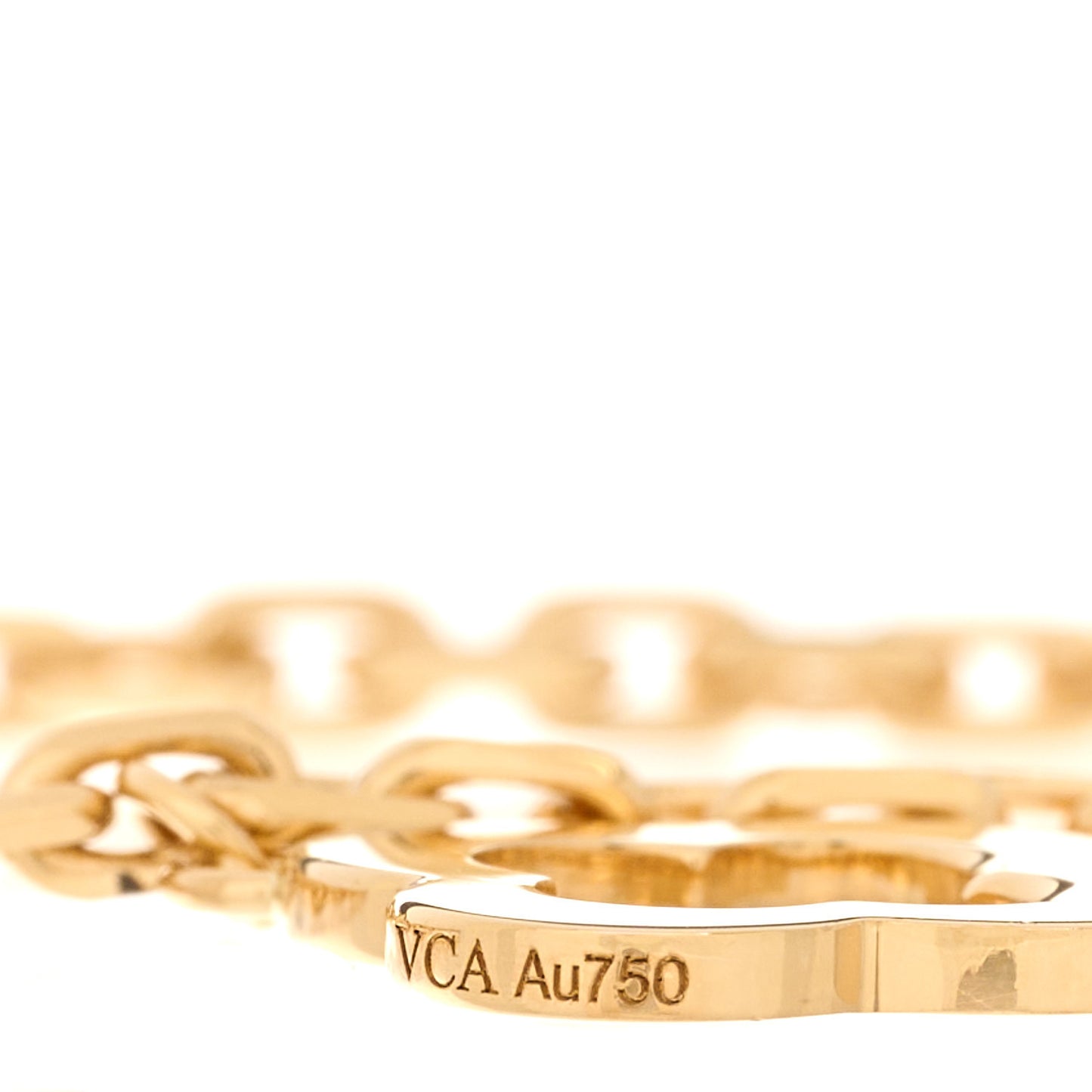 18K Yellow Gold 3 Motifs Byzantine Alhambra Bracelet