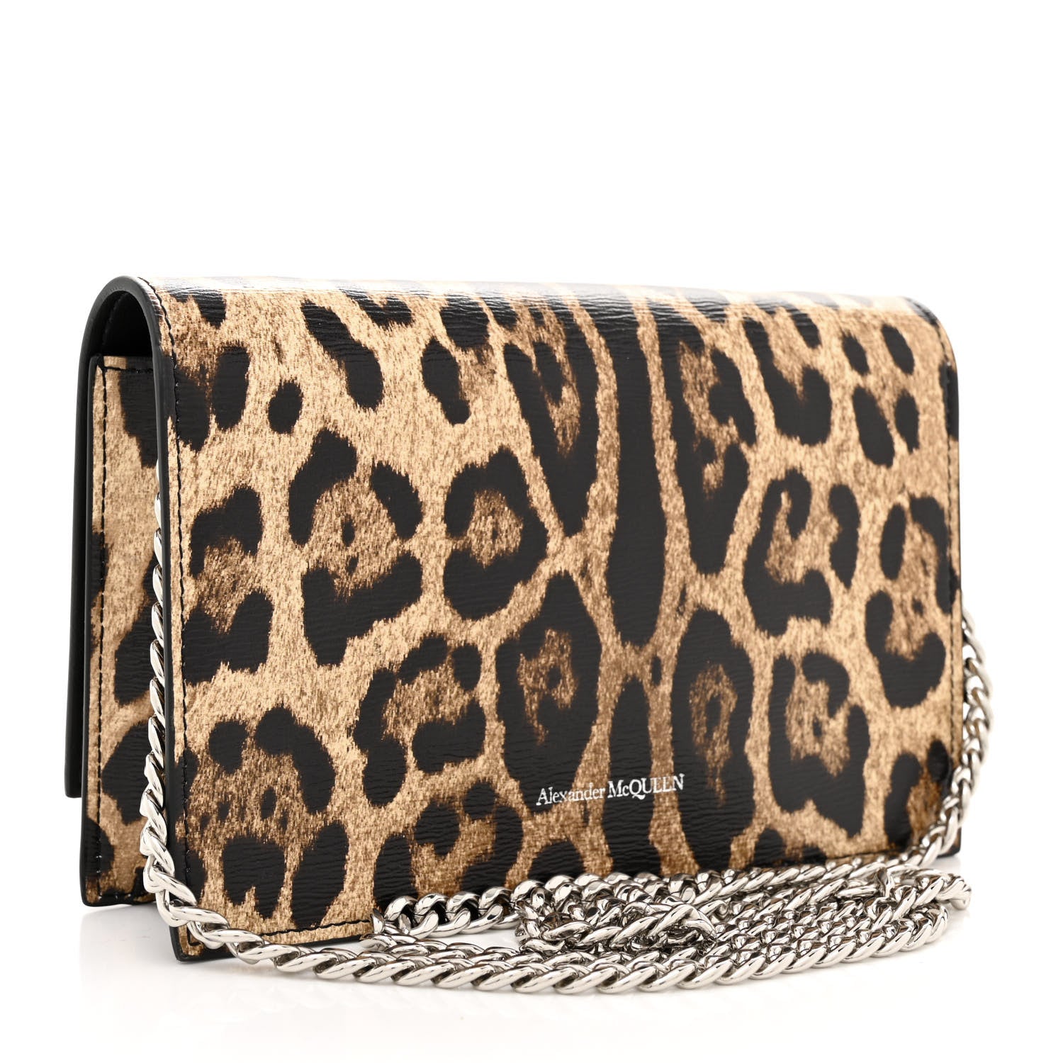 Alexander McQueen Patent Leopard Print Skull Mini Crossbody Bag 3 of 10