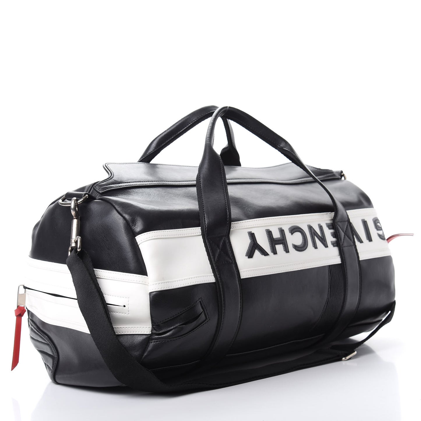 Calfskin Mc3 Reverse Weekender Bag Black