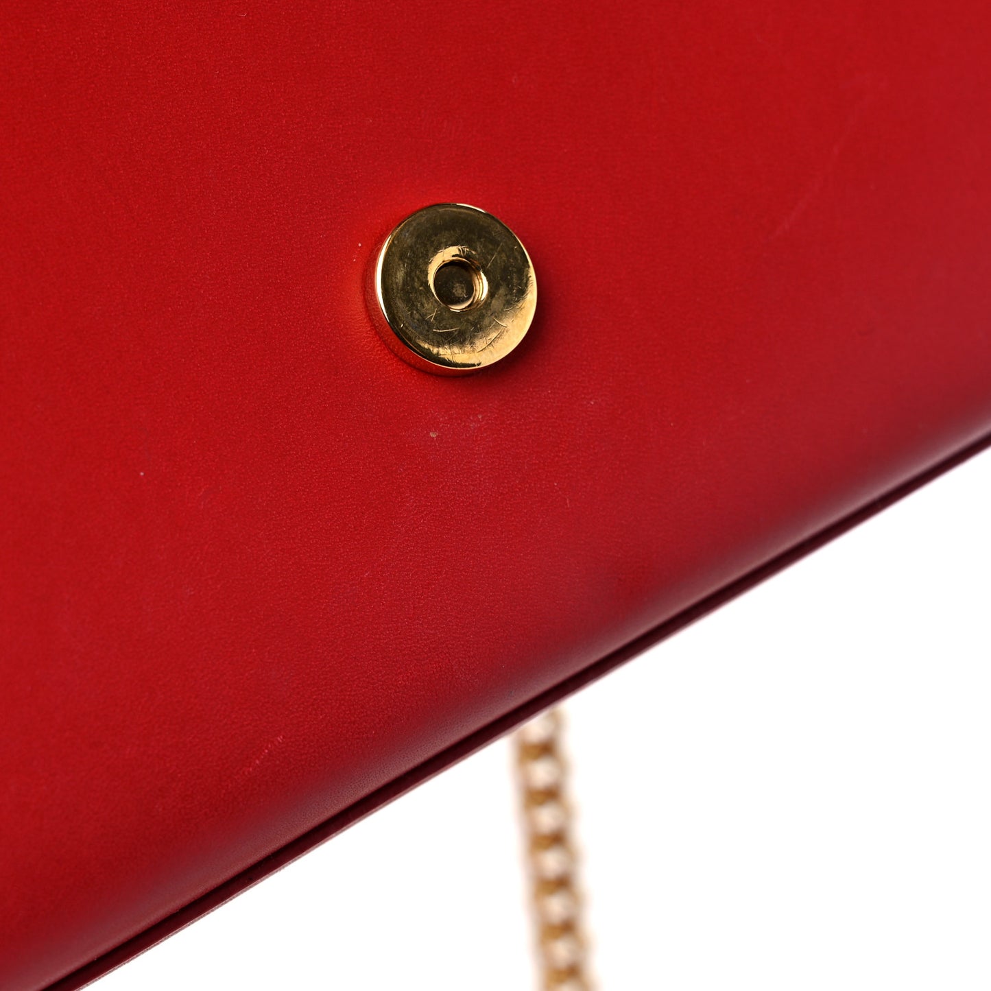 Calfskin Small Classic Monogram Kate Tassel Satchel Red