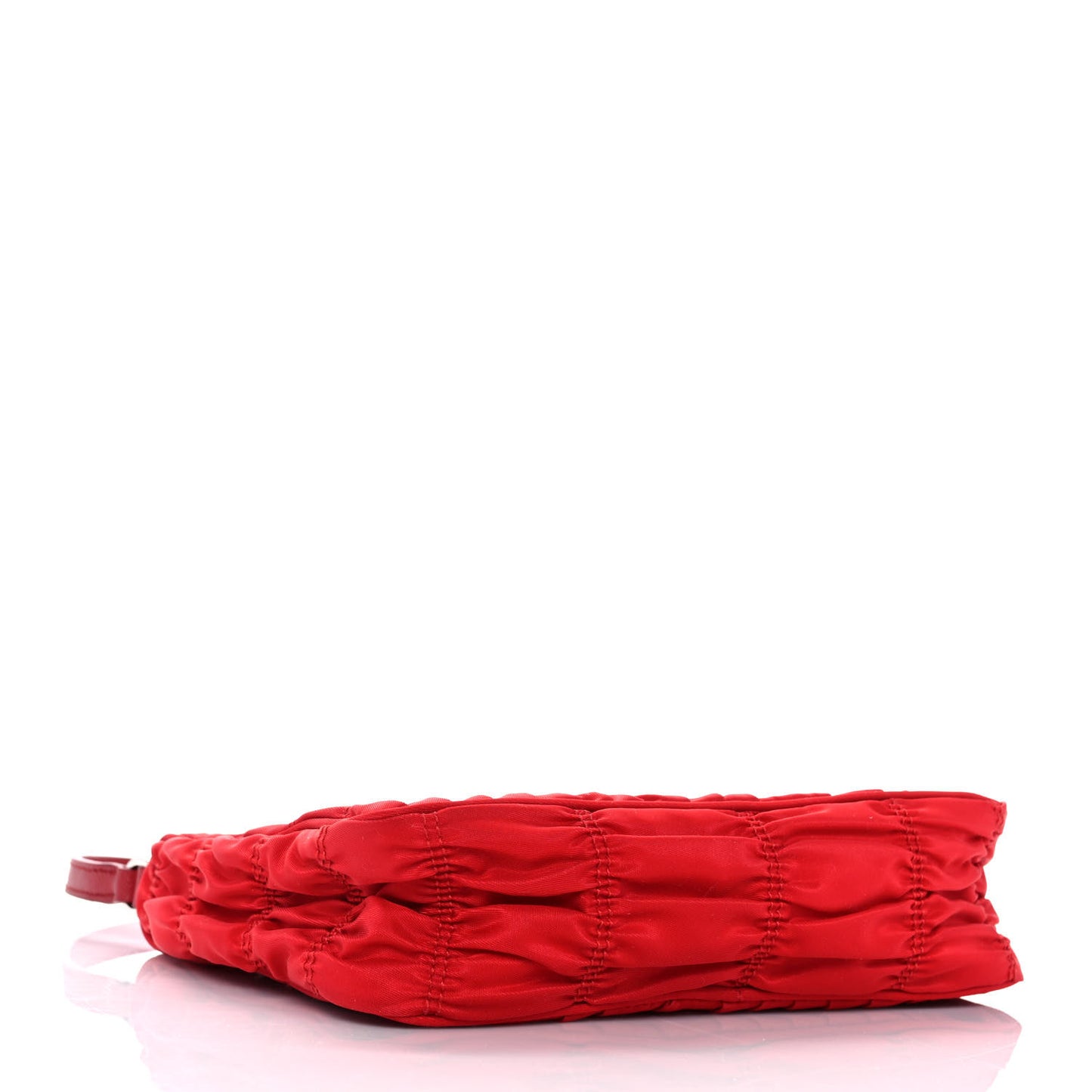 Tessuto Nylon Gaufre Shoulder Bag Rosso