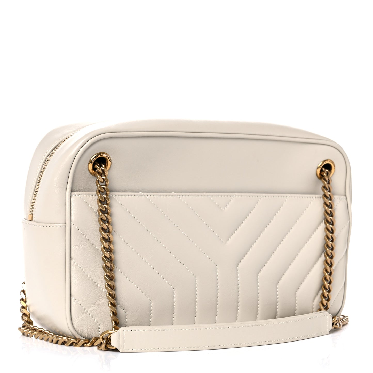 Calfskin Matelasse Joan Camera Bag Crema Soft
