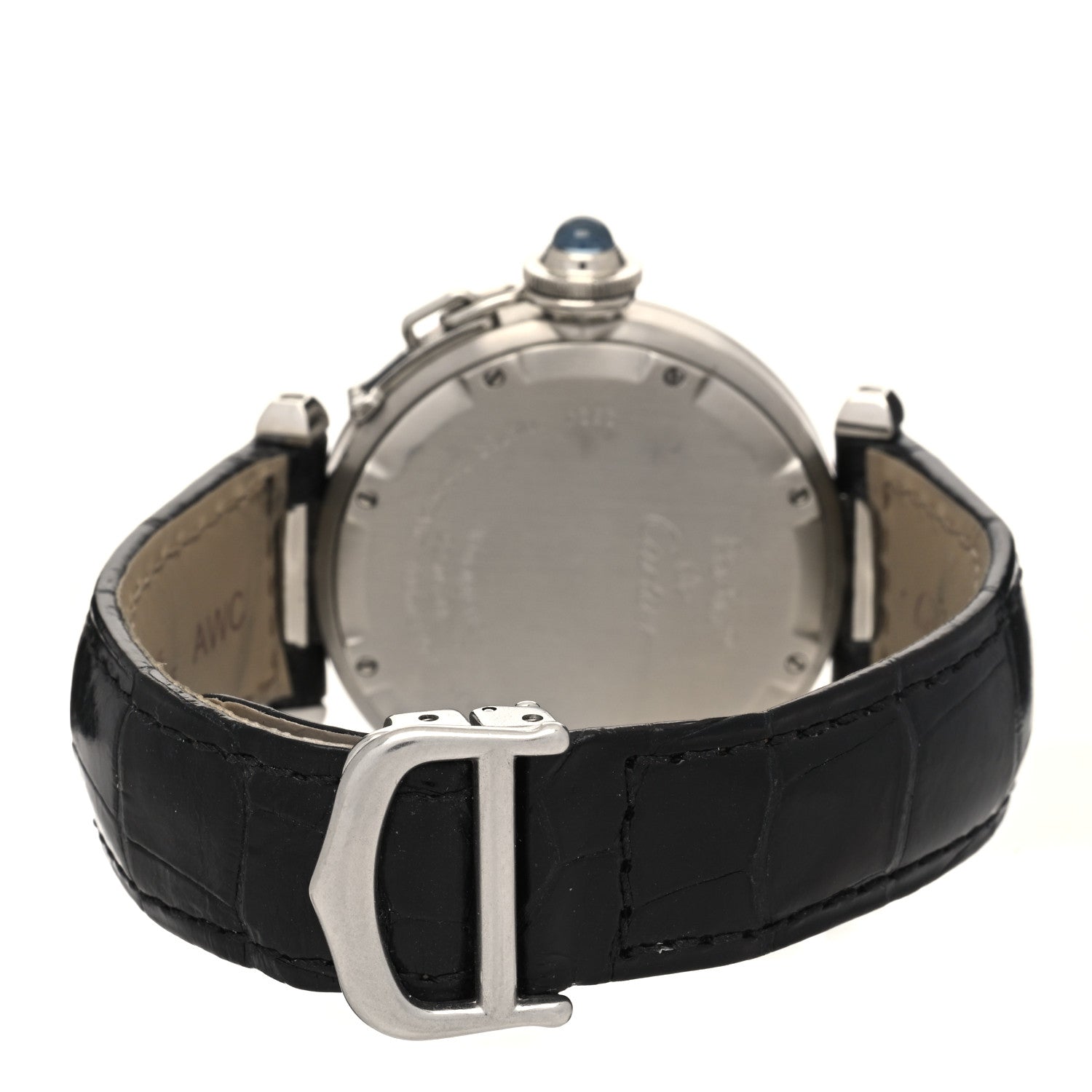 Cartier Stainless Steel Alligator 35mm Pasha C Automatic Watch Pink 3 of 5
