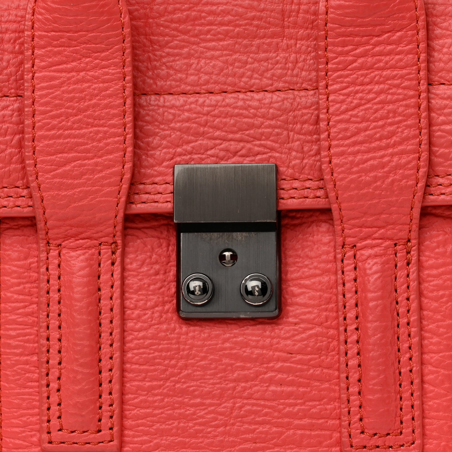 Textured Calfskin Mini Pashli Satchel Raspberry