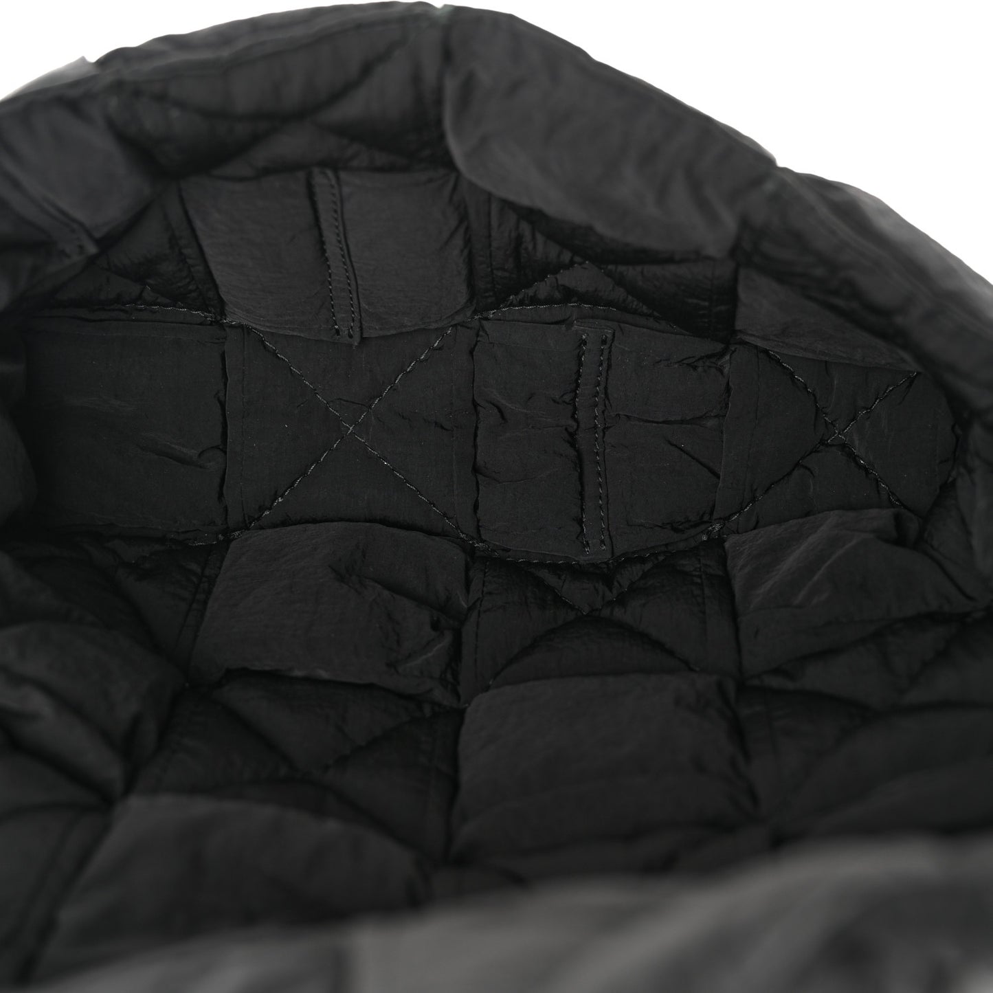 Nylon Intrecciato Padded Tech Cassette Bag Black