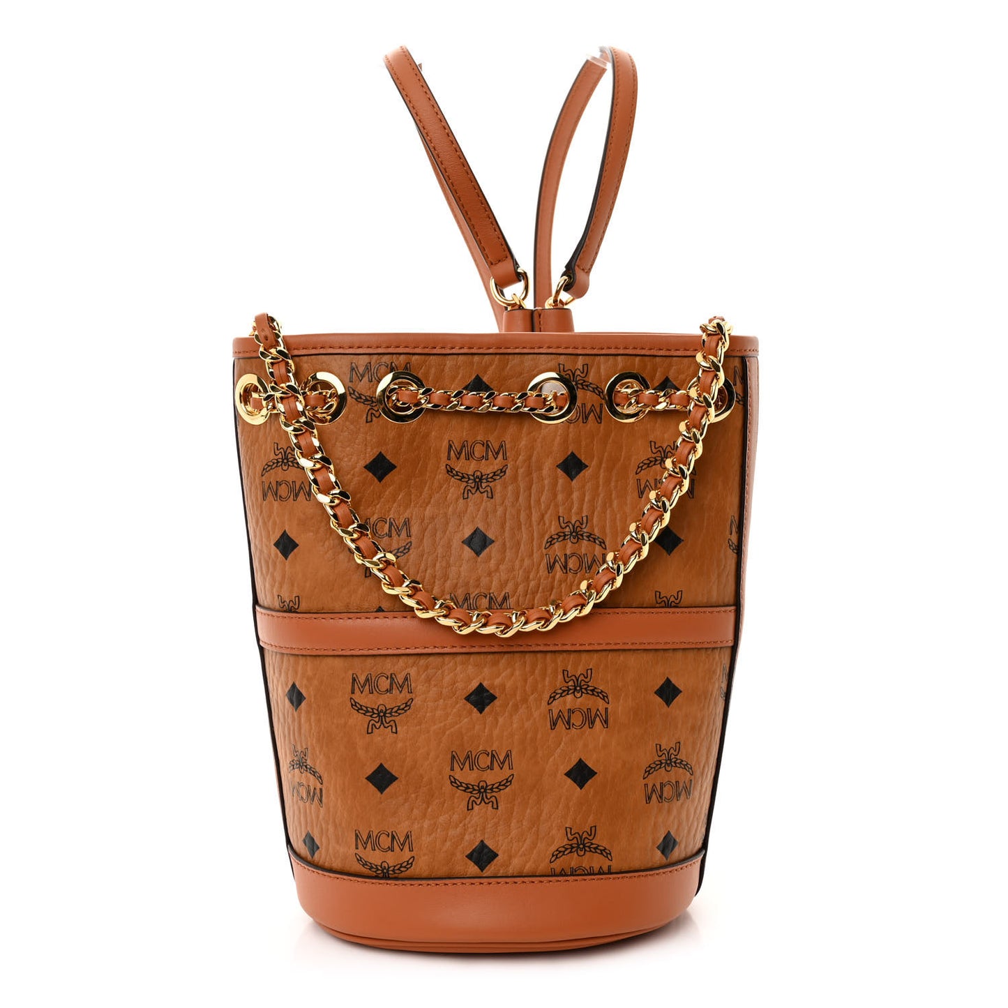 Visetos Aren Mini Chain Backpack Cognac