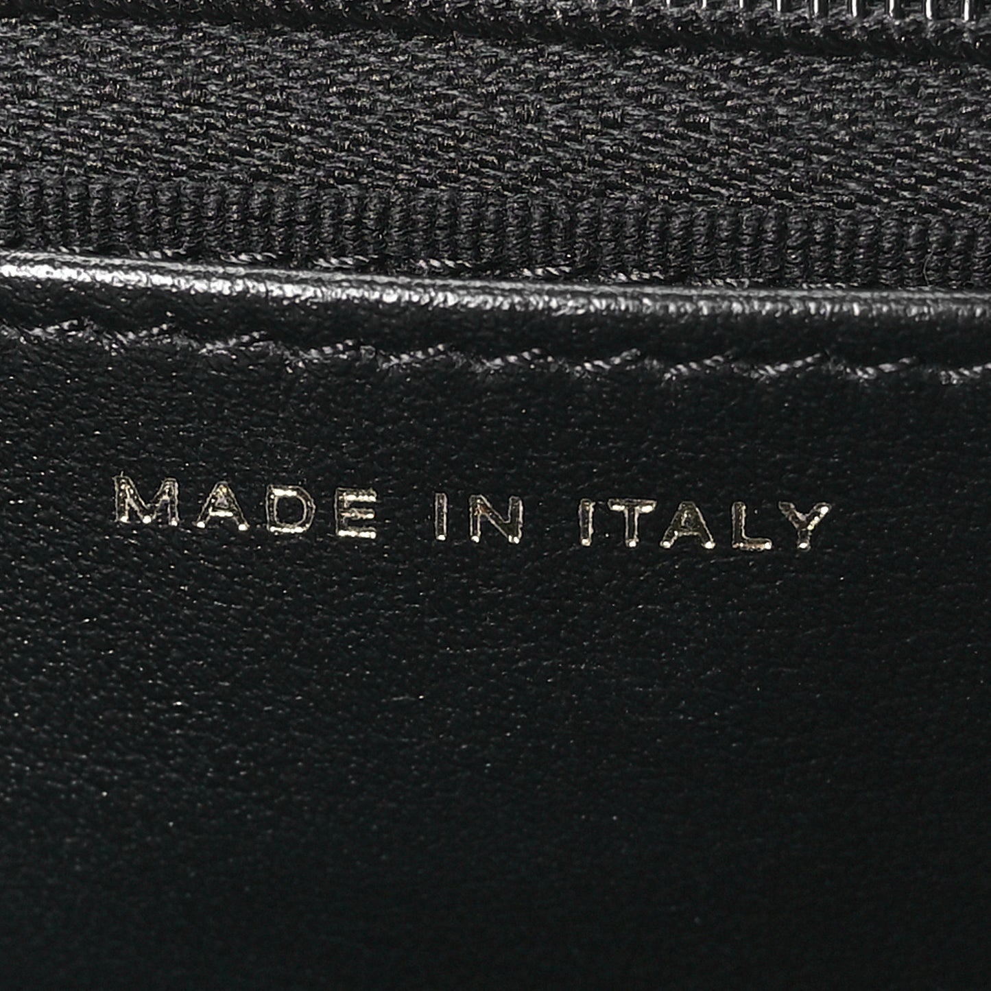 Calfskin Quilted 31 Wallet On Chain WOC Black