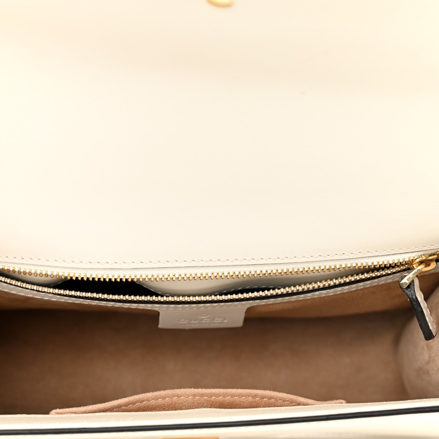 Gucci Calfskin Small Sylvie Shoulder Bag Off White 5 of 10