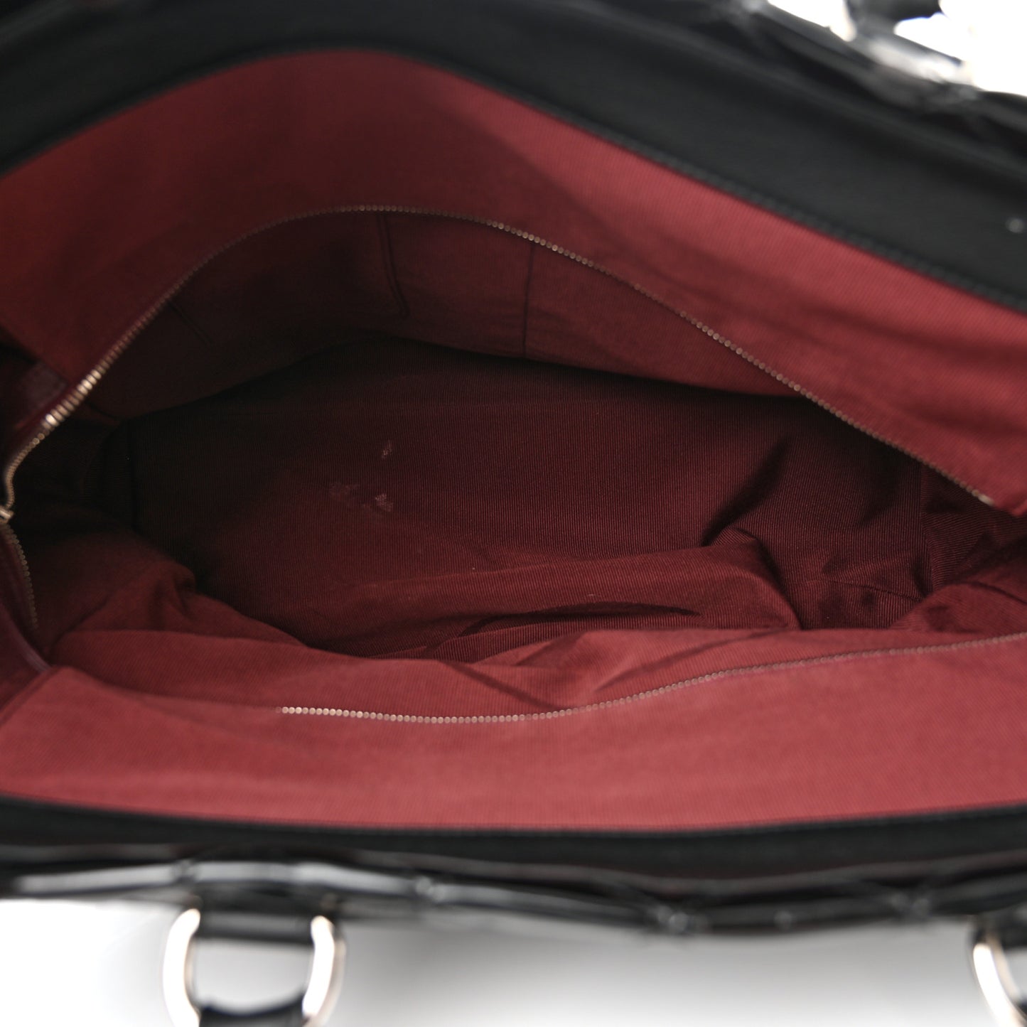 Vinyl Calfskin Viaggio Travel Bag Black