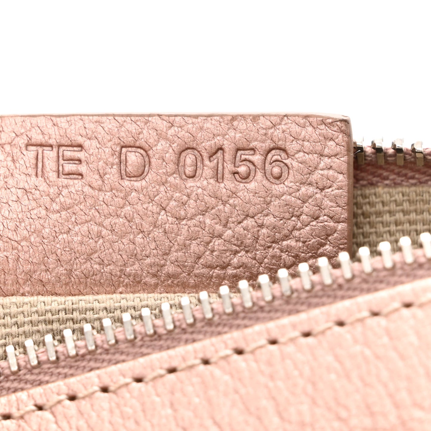 Metallic Sugar Goatskin Mini Chain Pandora Light Pink