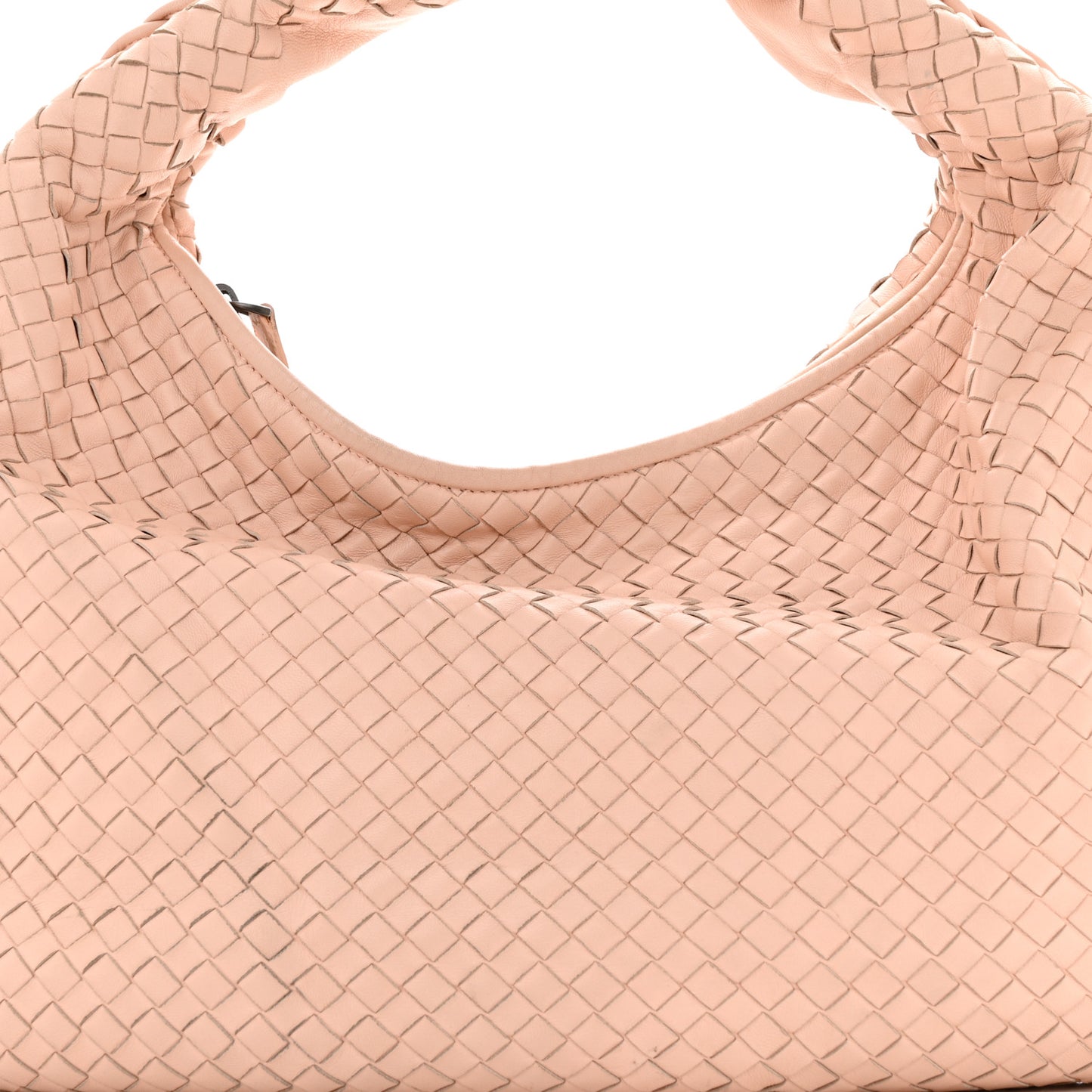 Nappa Intrecciato Veneta Hobo Flamingo