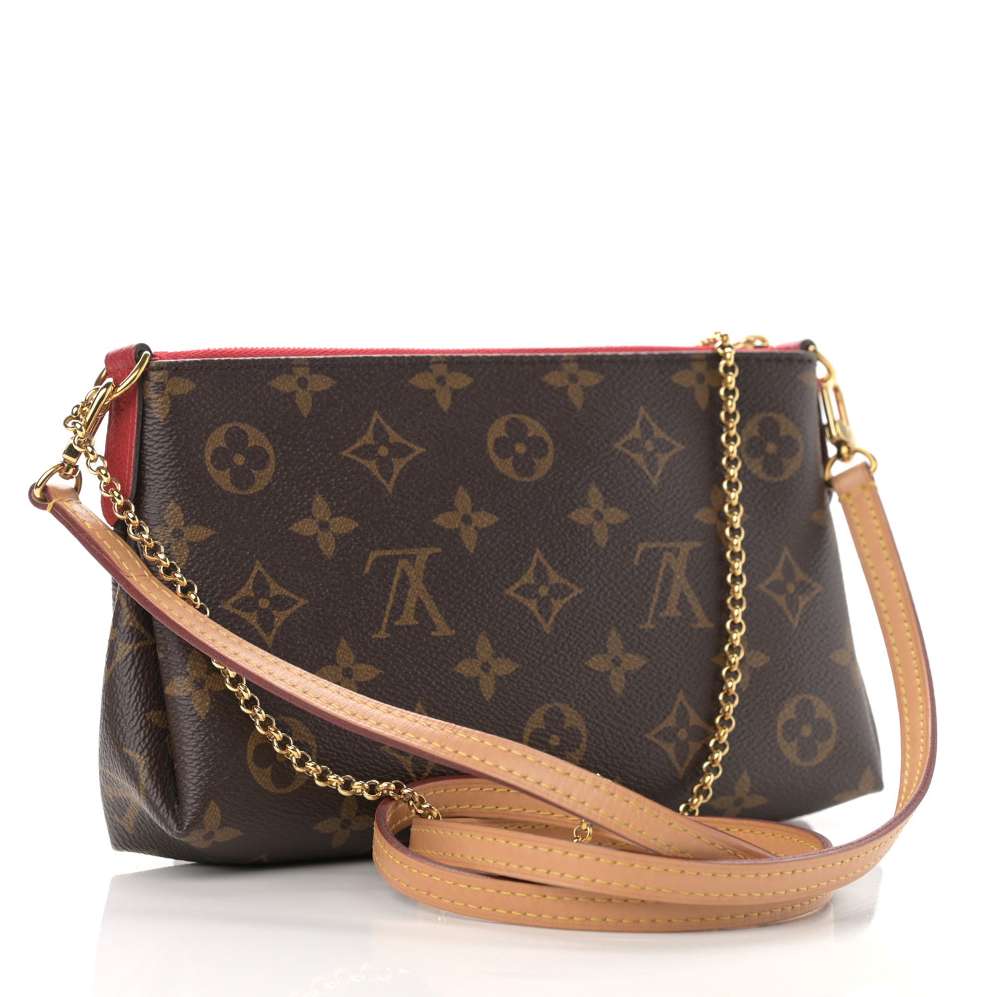 Monogram Pallas Clutch Cherry