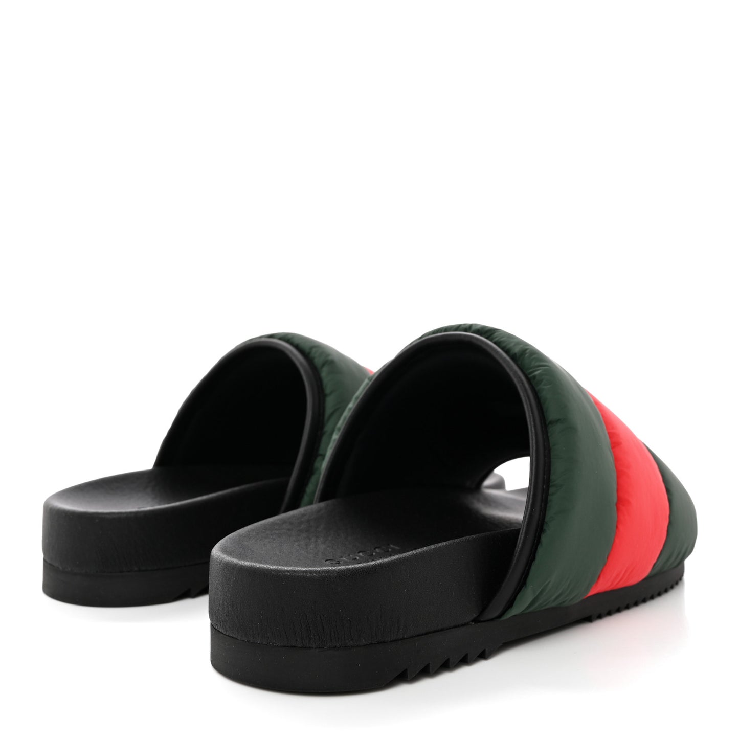 Nylon Web Womens Slide Sandals 35 Black Green Red