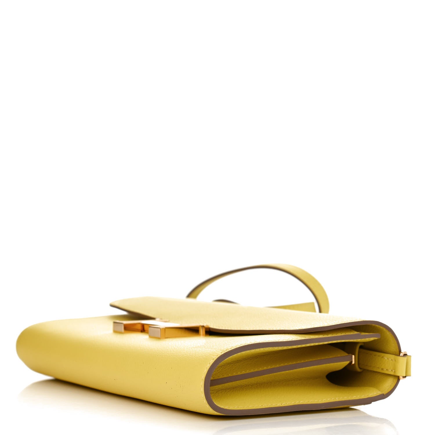 Hermes Evercolor Constance Wallet To Go Lime 9 of 10